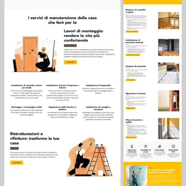 Abbiamo realizzato un sito web per questa impresa edile a Portogruaro: 14 pagine, struttura per zone di intervento (Treviso, Pordenone, Udine) e tipo di lavoro (ristrutturazione bagno, casa chiavi in mano, condomini). PageSpeed mobile: 94
