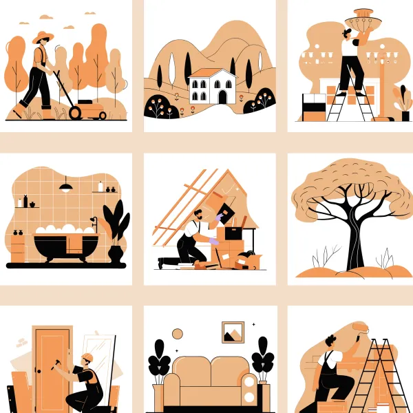 Creazione illustrazioni per un sito web del tuttofare