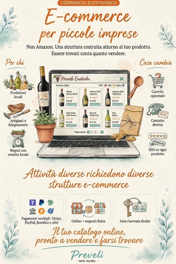 Realizzazione e-commerce: cos'&egrave; davvero per una piccola impresa