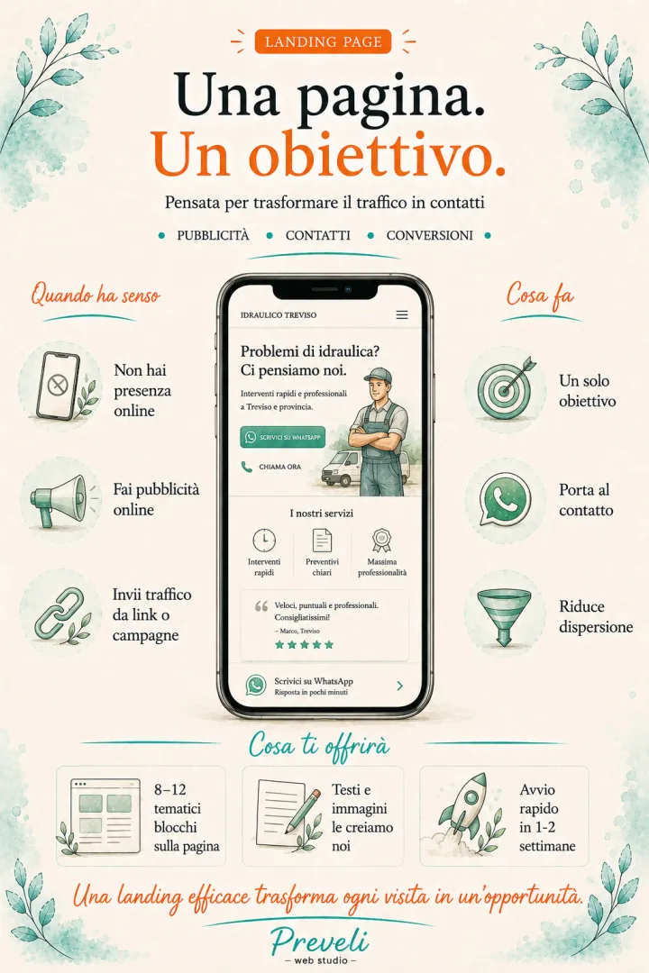 Realizzazione landing page: quando ha senso e quando no