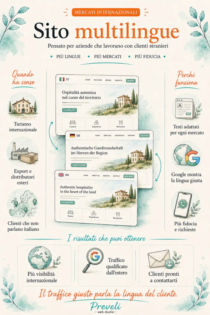 Realizzazione sito multilingue: quando ha senso davvero