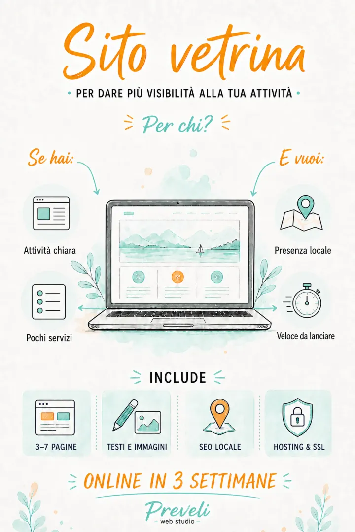 Cos'&egrave; un sito vetrina e quando &egrave; davvero abbastanza
