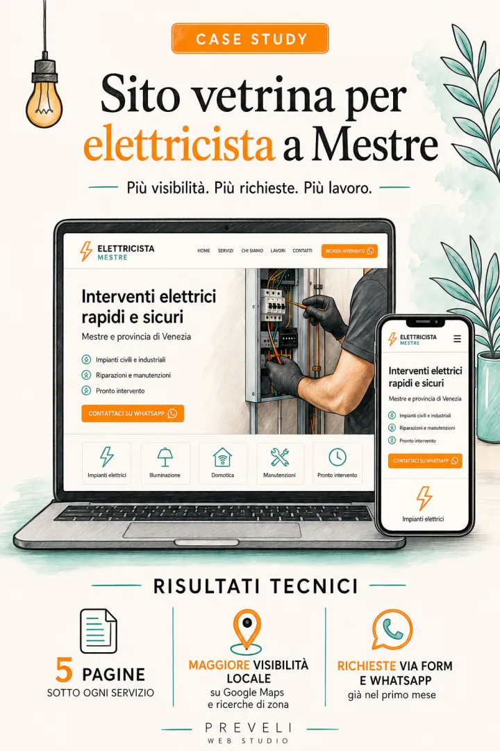 Un esempio concreto: realizzazione sito vetrina in provincia di Venezia