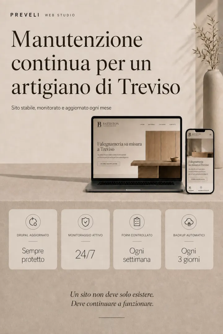Un esempio concreto: manutenzione per un artigiano in provincia di Treviso